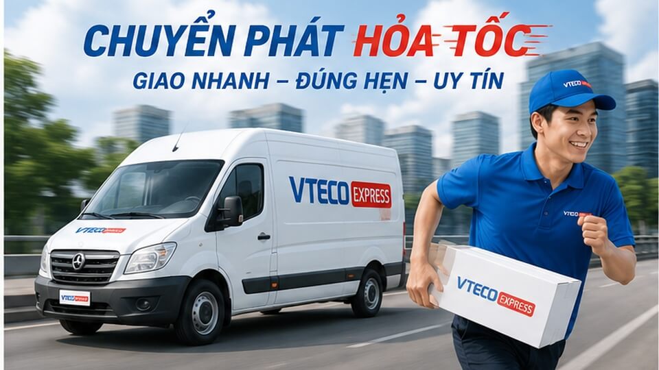 Dịch vụ chuyển phát hỏa tốc VTECO Express xử lý đơn hàng cần giao gấp