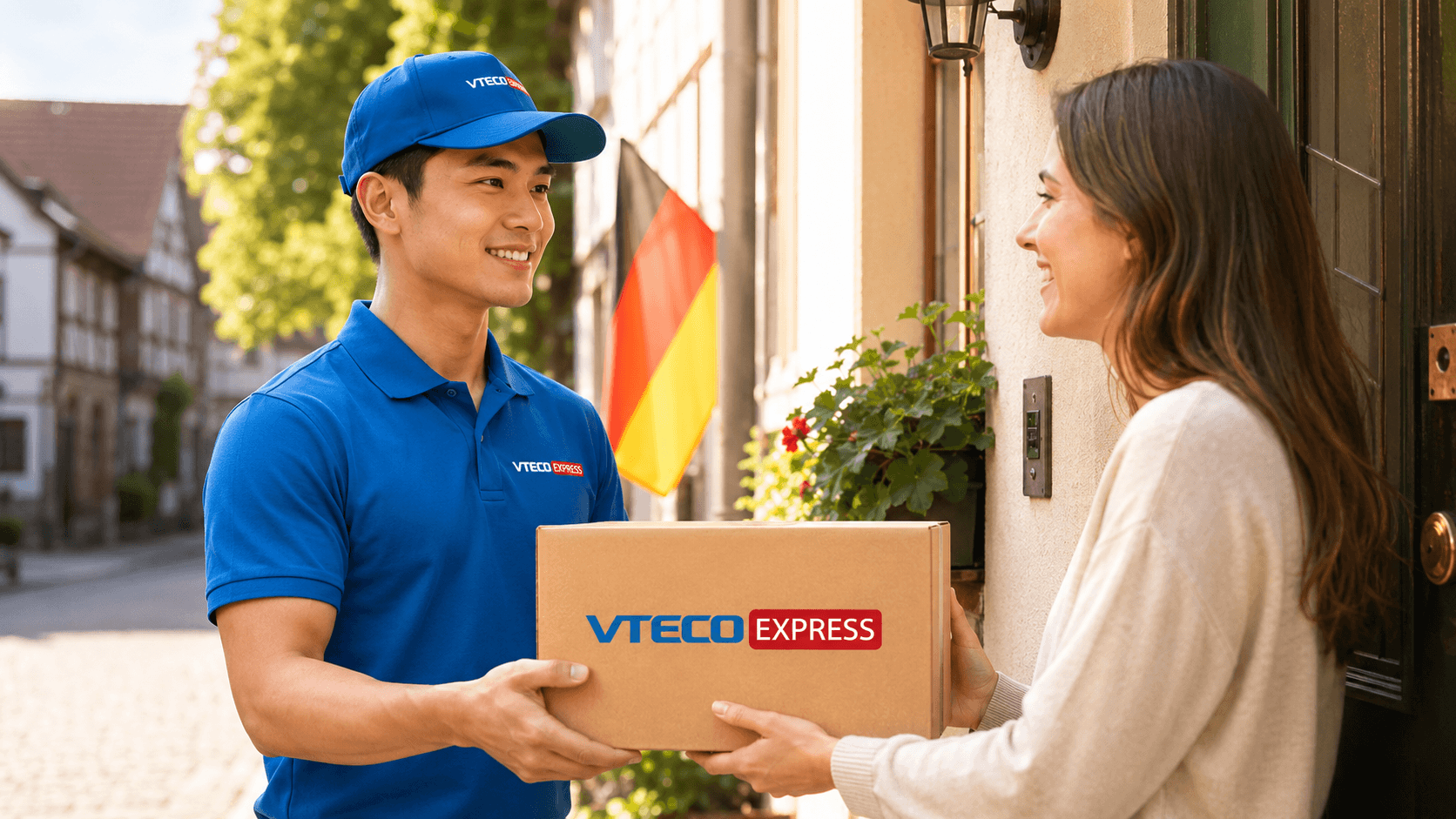 Kiện hàng VTECO Express được giao thành công cho người nhận tại Đức