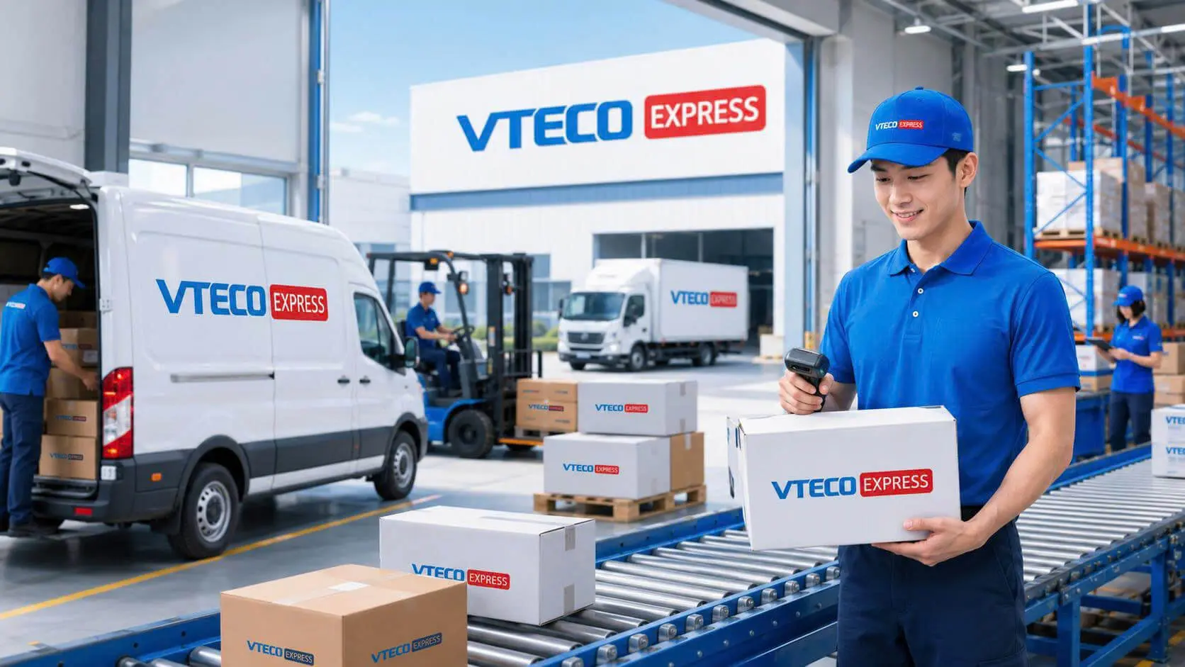 Kho xử lý hàng chuyển phát nhanh VTECO Express